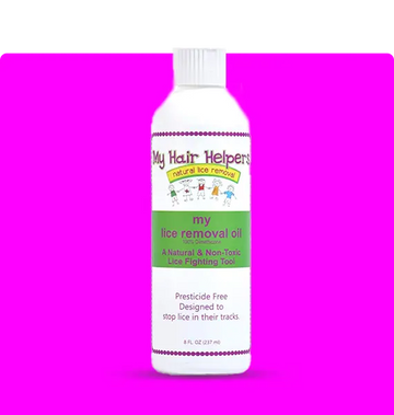MY HAIR HELPERS NATURAL LICE REMOVAL DIMETHICONE OIL — extra-strength lice removal treatment My Hair Helpers
