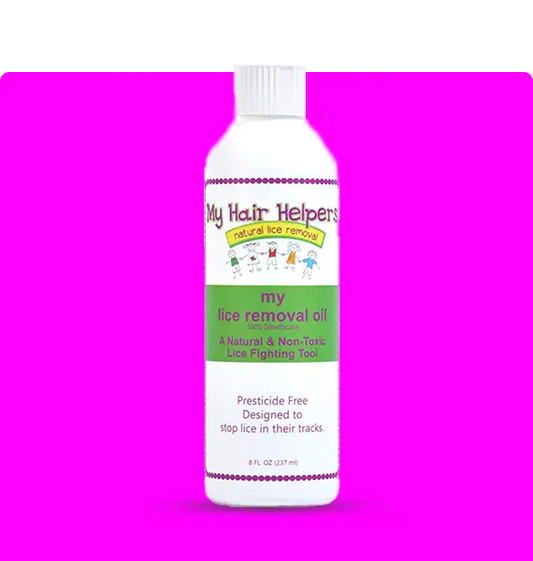 MY HAIR HELPERS NATURAL LICE REMOVAL DIMETHICONE OIL — extra-strength lice removal treatment My Hair Helpers