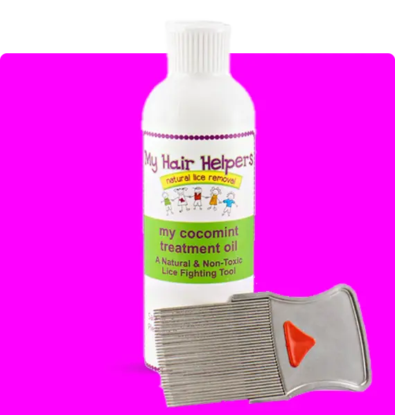 MY HAIR HELPERS COCOMINT LICE REMOVAL KIT – Oil & Comb | Natural Head Lice Solution My Hair Helpers