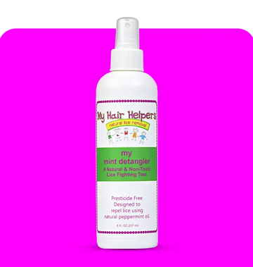 MY HAIR HELPERS NATURAL LICE REMOVAL DETANGLING CONDITIONER SPRAY— Lice Prevention &amp; Smooth, Manageable Hair My Hair Helpers