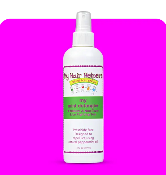 MY HAIR HELPERS NATURAL LICE REMOVAL DETANGLING CONDITIONER SPRAY— Lice Prevention &amp; Smooth, Manageable Hair My Hair Helpers