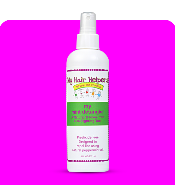 MY HAIR HELPERS NATURAL LICE REMOVAL DETANGLING CONDITIONER SPRAY— Lice Prevention &amp; Smooth, Manageable Hair