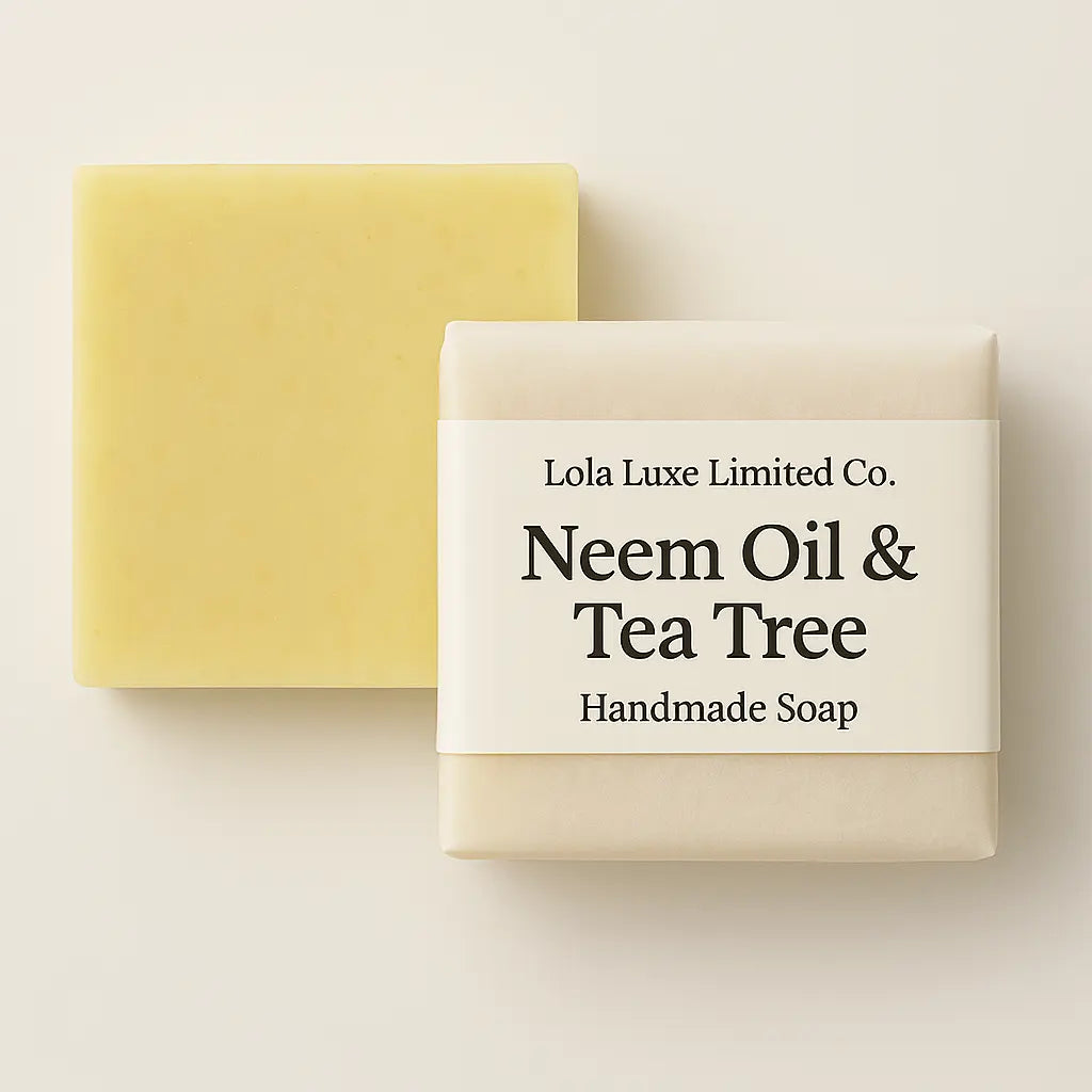 LOLA LUXE NEEM OIL & TEA TREE PURIFYING SOAP – Deep Cleanse for Revitalized Skin Lola Luxe Limited Co.
