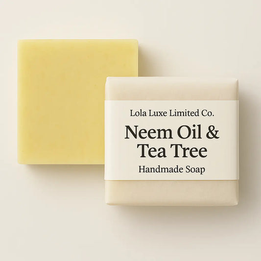 LOLA LUXE NEEM OIL & TEA TREE PURIFYING SOAP – Deep Cleanse for Revitalized Skin Lola Luxe Limited Co.