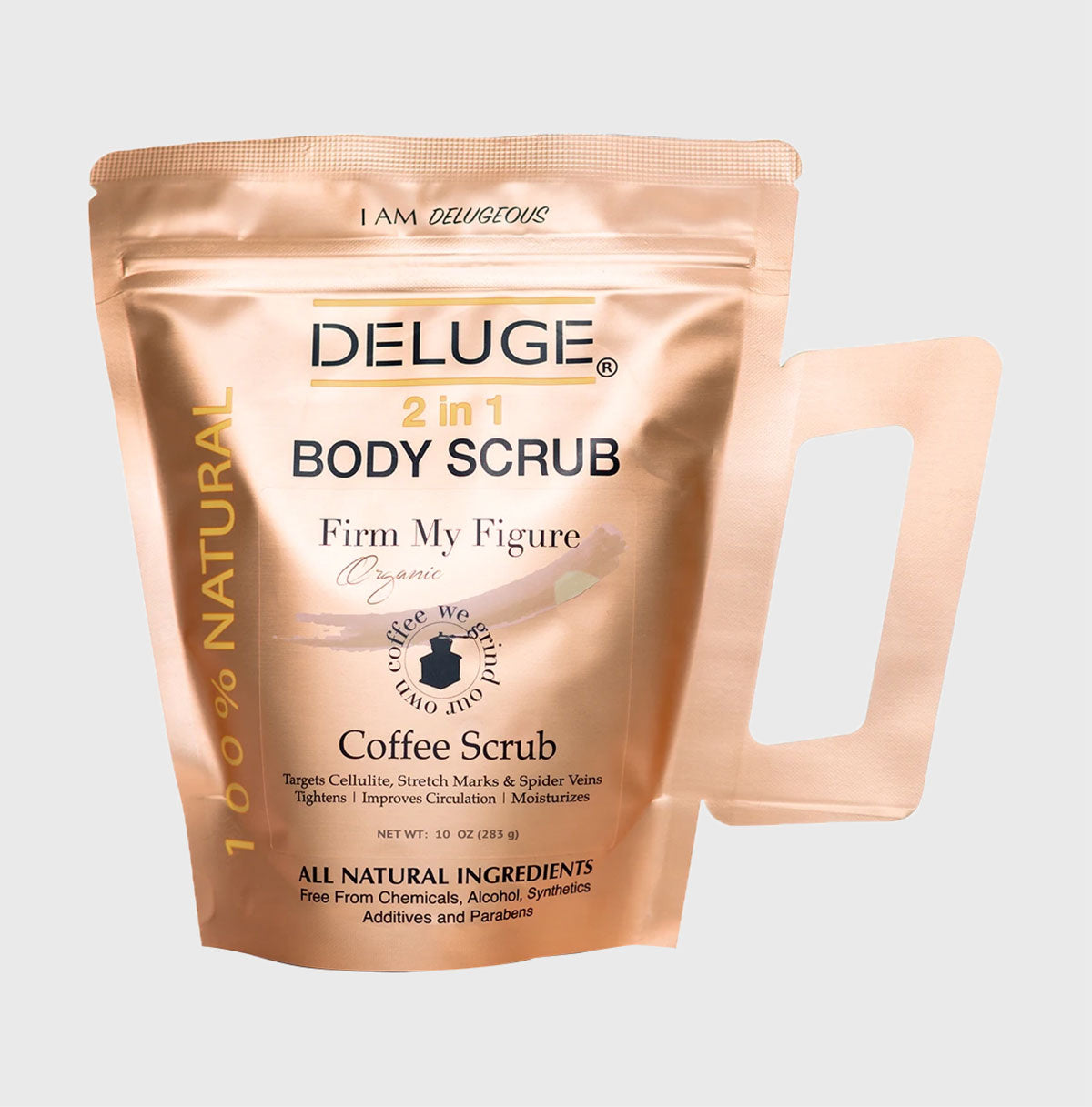 DELUGE COFFEE LUXE SCRUB – Premium Face &amp; Body Exfoliator