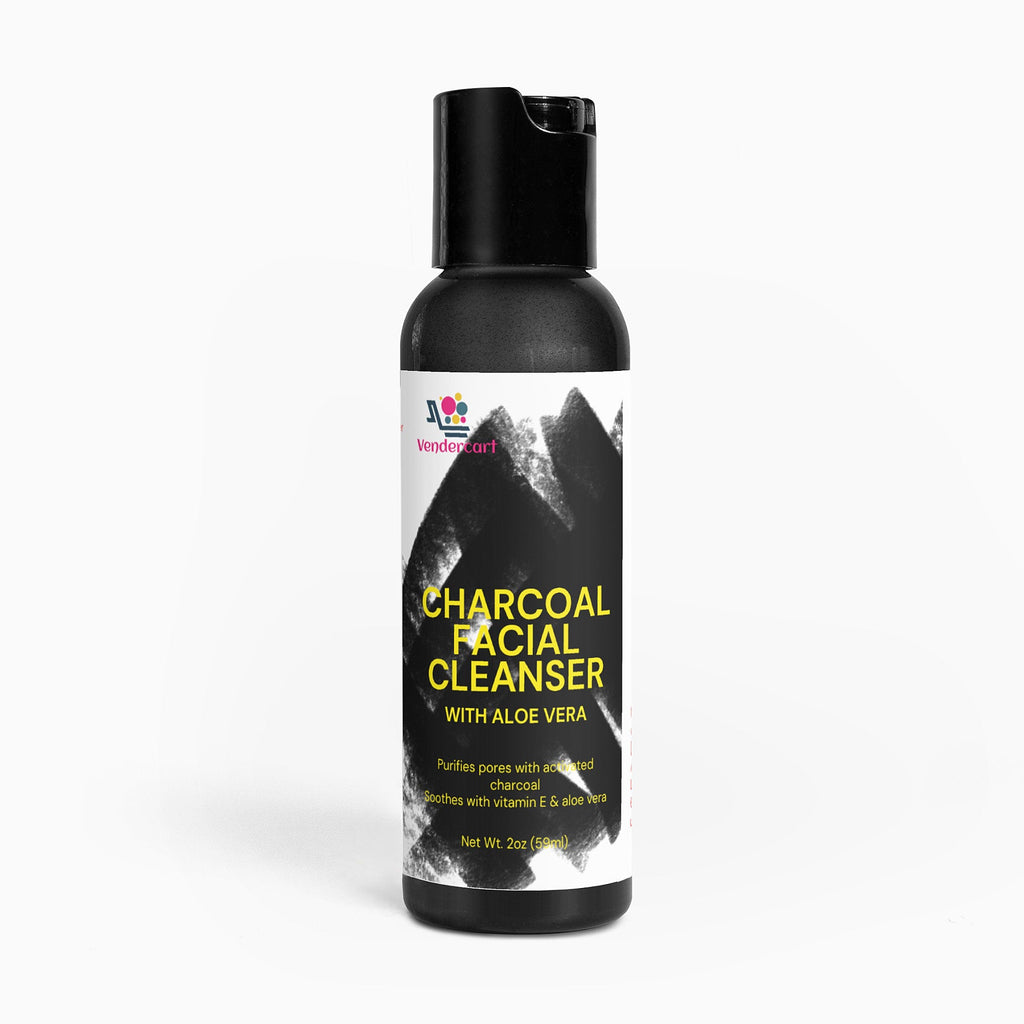 VENDERCART CHARCOAL GLOW CLEANSER – Purifying &amp; Hydrating Daily Facial Wash