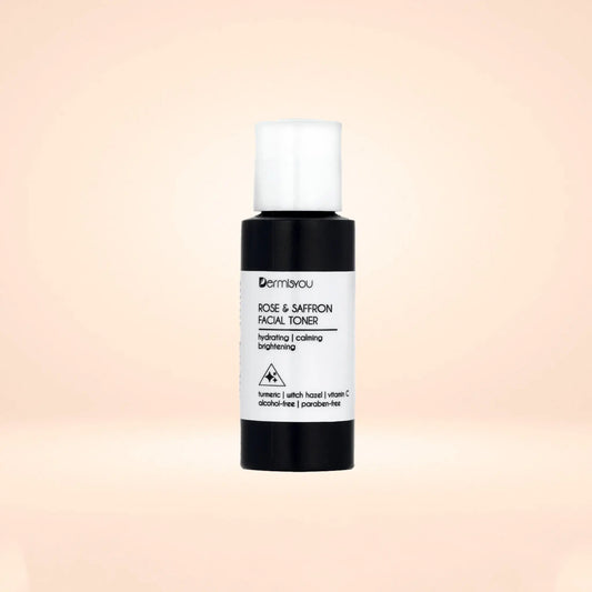 Alcohol-Free Facial Toner — Saffron &amp; Rose Water Hydration Dermisyou