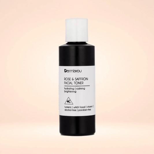 Alcohol-Free Facial Toner — Saffron &amp; Rose Water Hydration Dermisyou