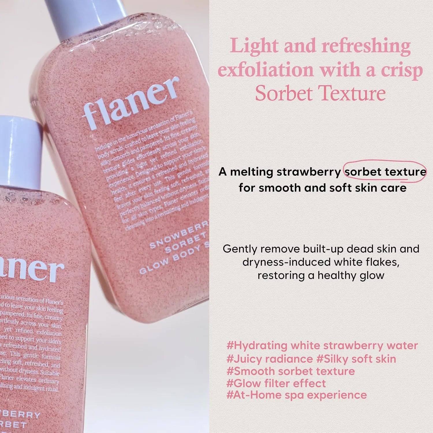 FLANER - Snowberry Sorbet Body Scrub rebeau