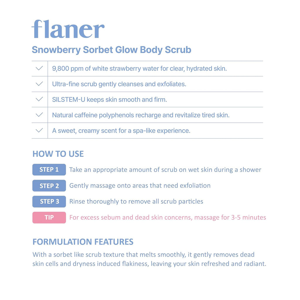FLANER - Snowberry Sorbet Body Scrub