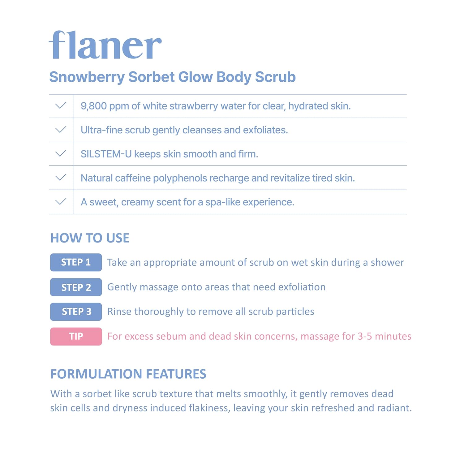 FLANER - Snowberry Sorbet Body Scrub