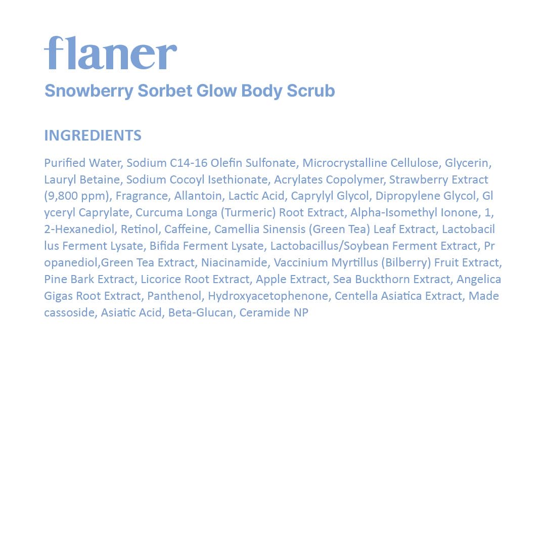FLANER - Snowberry Sorbet Body Scrub