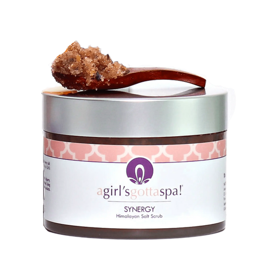 SYNERGY HIMALAYAN SALT SCRUB — Exfoliate, Detoxify & Rejuvenate Naturally A Girl's Gotta Spa! LLC