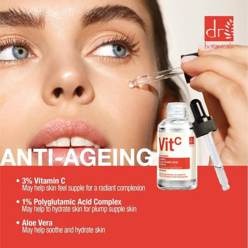 SKINCHEMISTS VITAMIN C & POLYGLUTAMIC ACID BRIGHTENING SERUM — Radiance &amp; Hydration Boost skinChemists